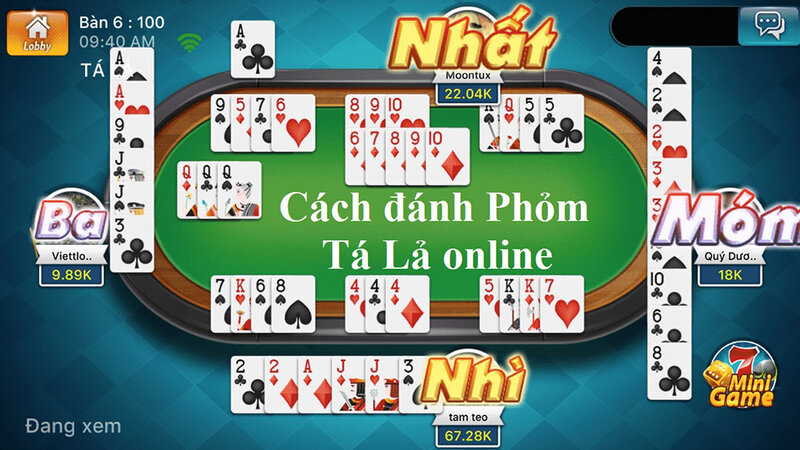 Hướng dẫn chơi Phỏm tại nhà cái Manclub